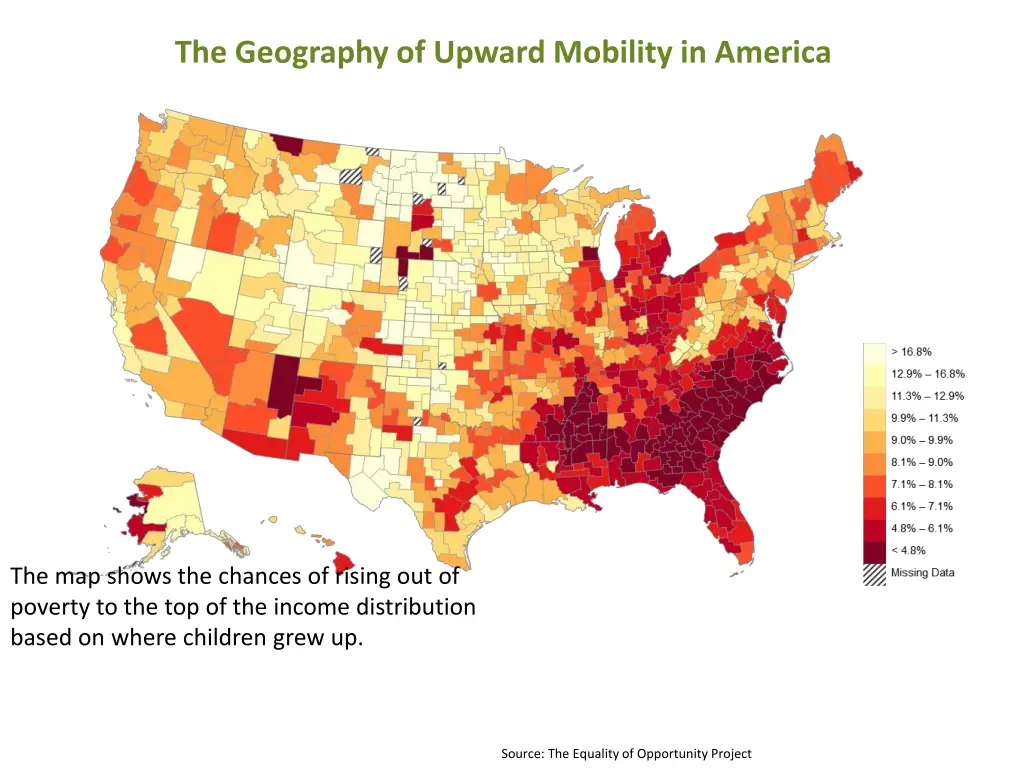 the geography of upward mobility in america