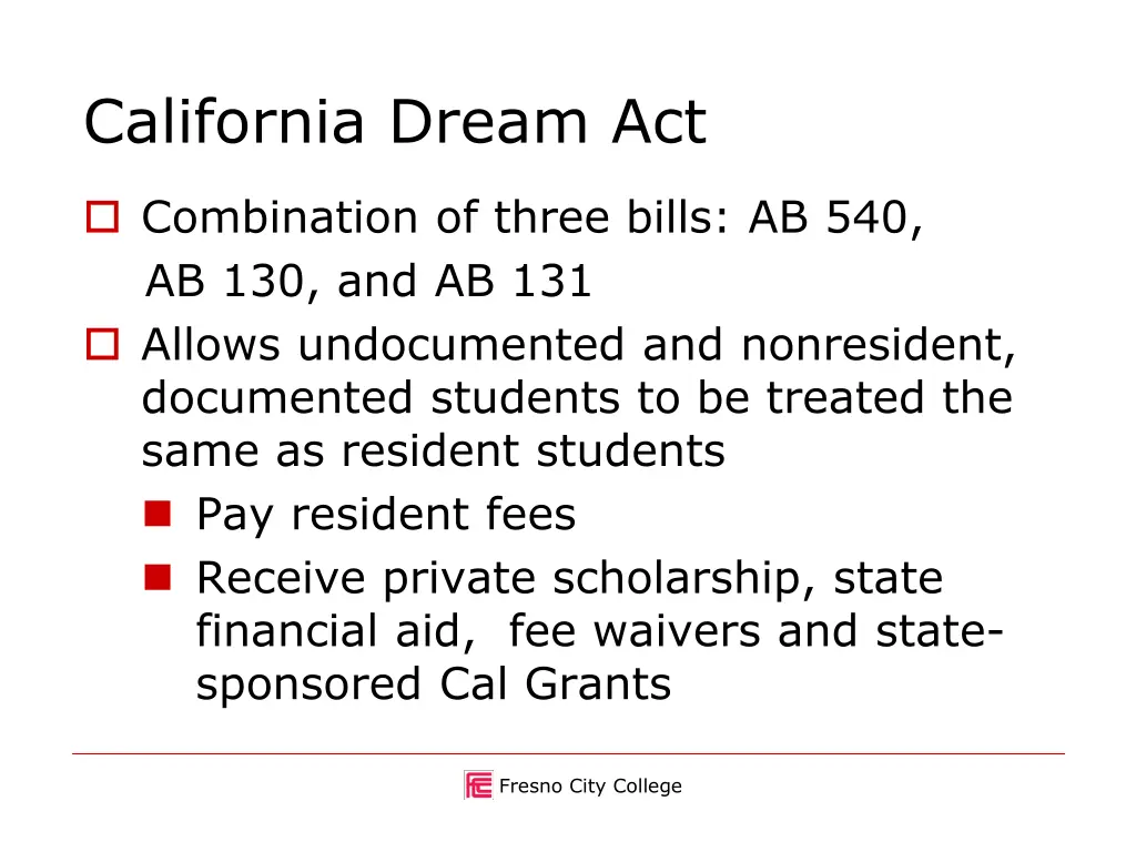 california dream act