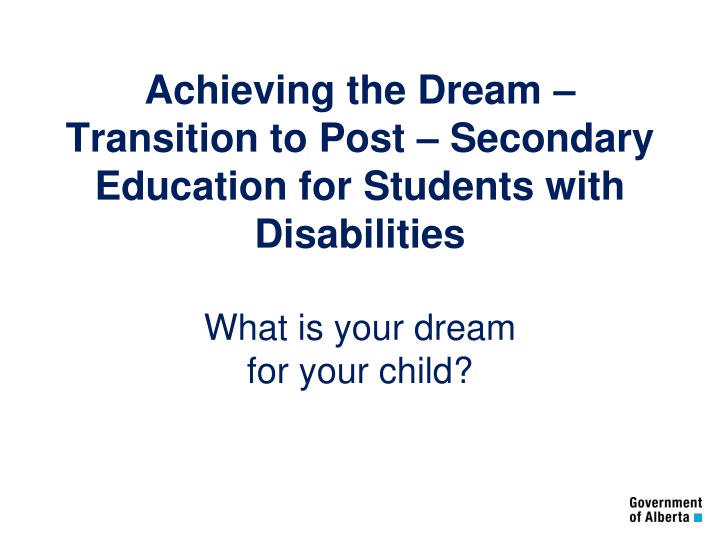 achieving the dream transition to post secondary