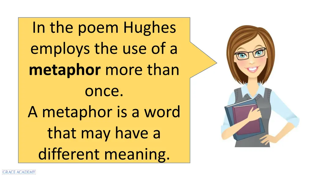 in the poem hughes employs the use of a metaphor