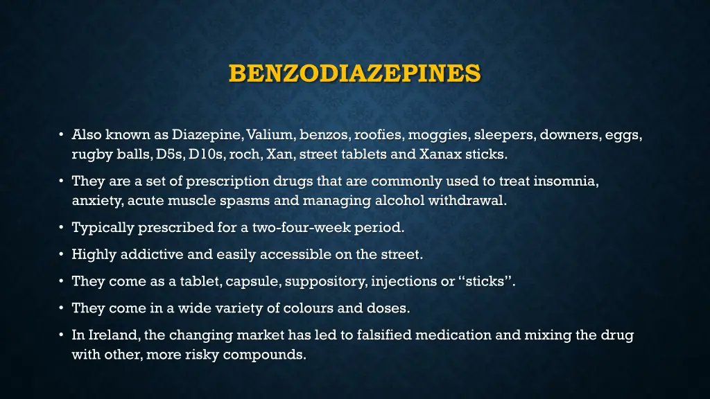 benzodiazepines 1