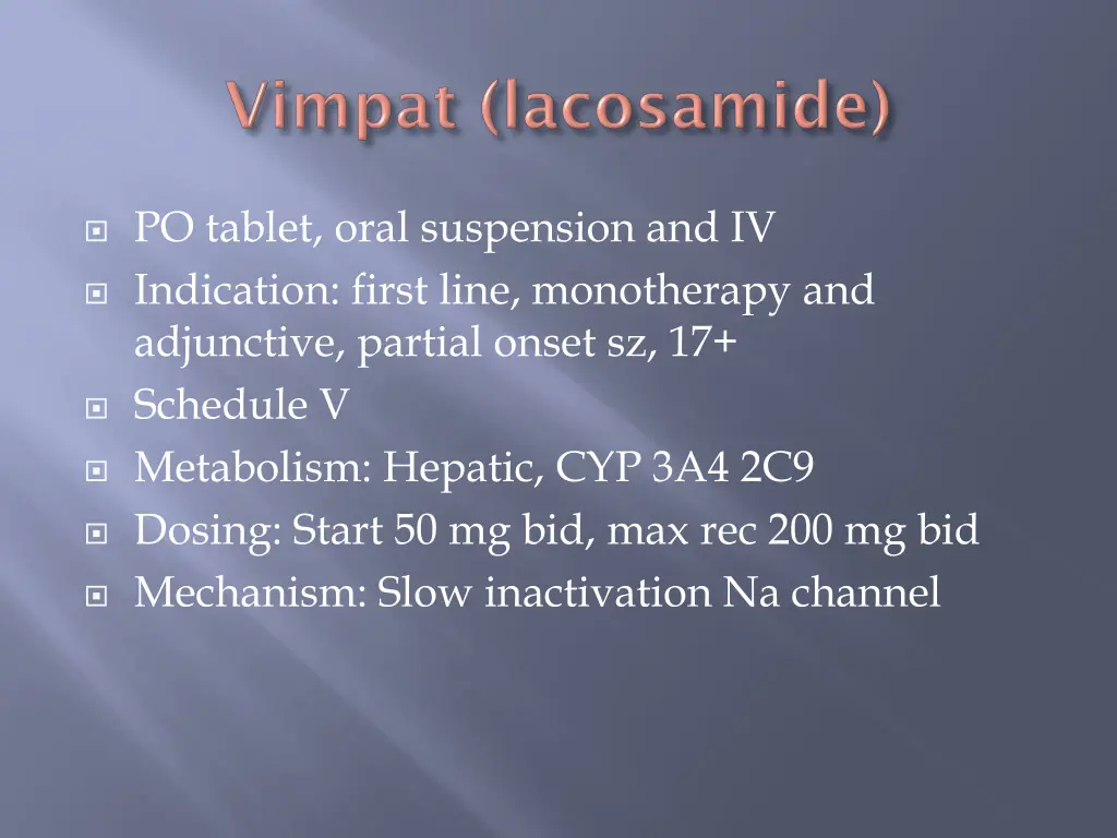 po tablet oral suspension and iv indication first