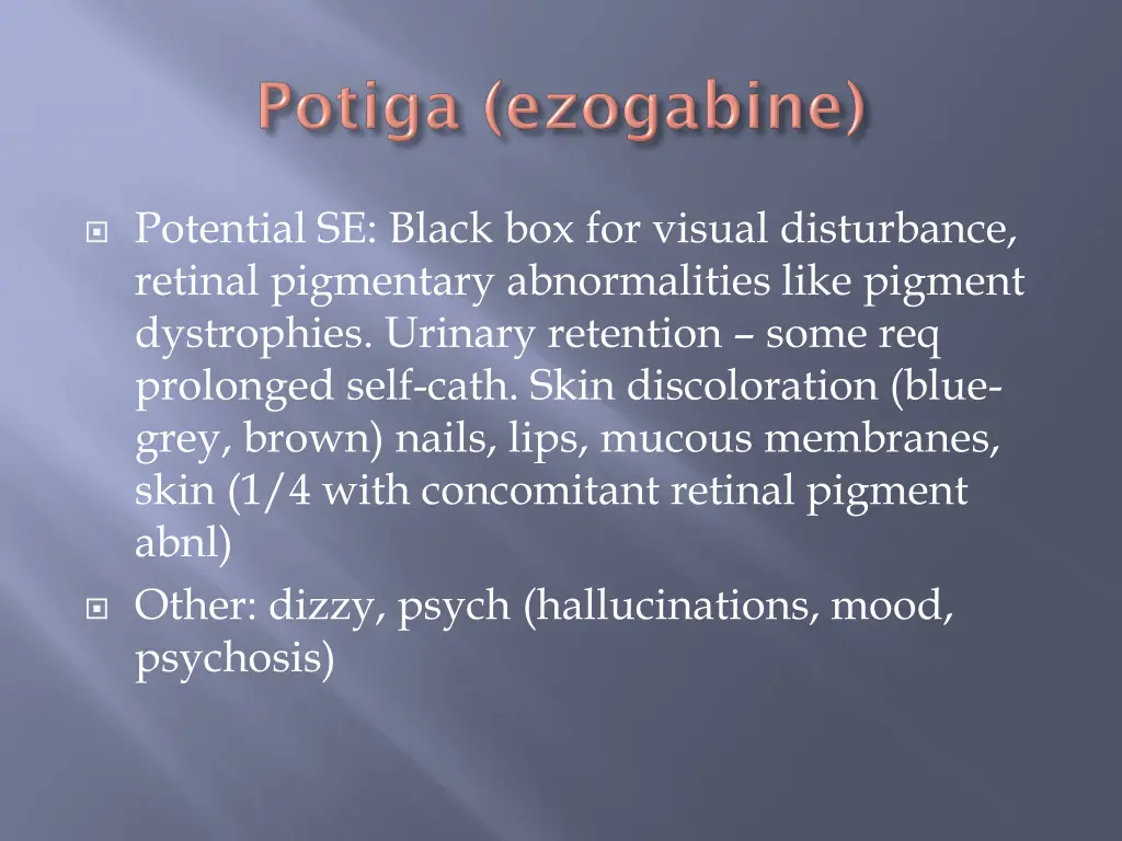 potential se black box for visual disturbance