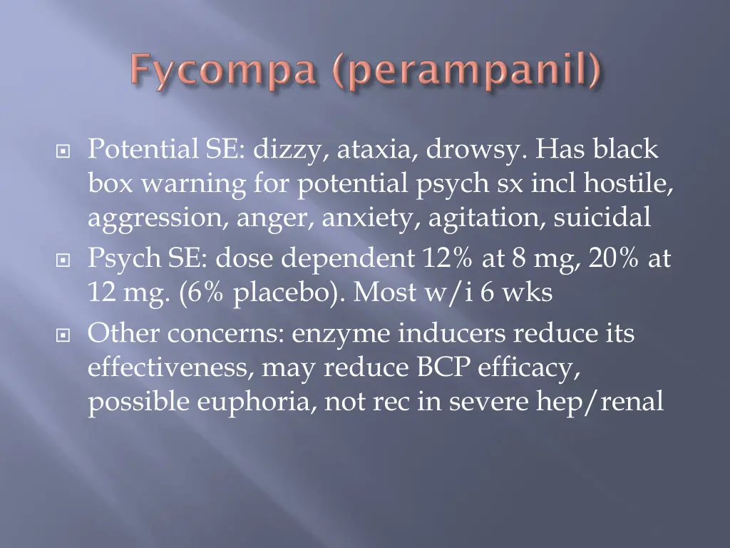 potential se dizzy ataxia drowsy has black