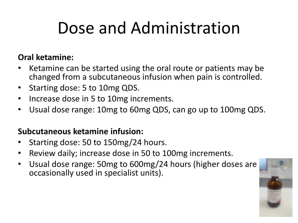 dose and administration