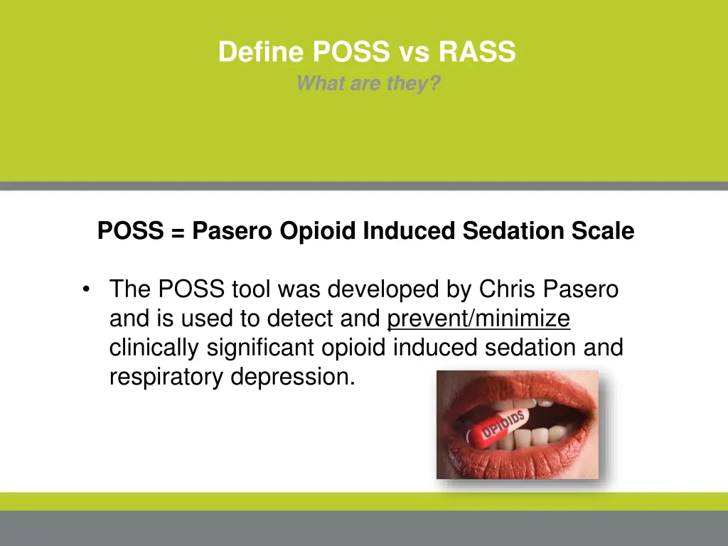 define poss vs rass what are they