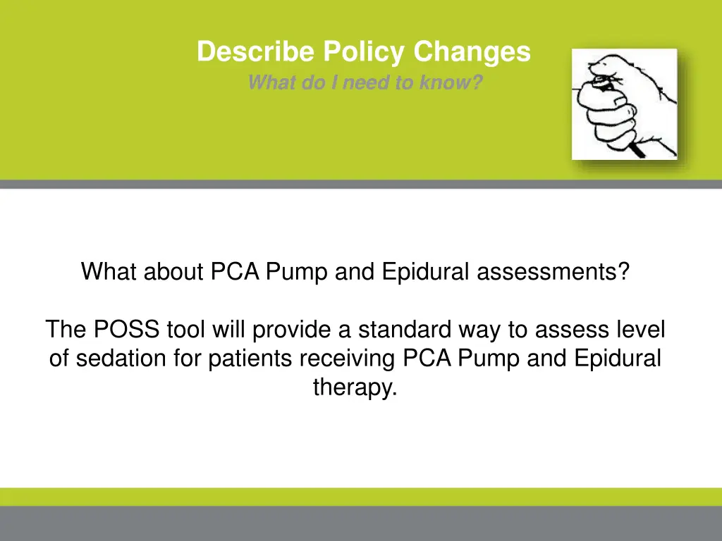 describe policy changes what do i need to know 1