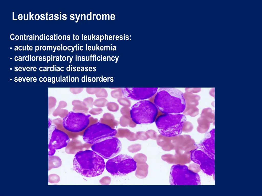 leukostasis syndrome 4