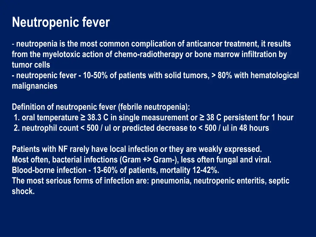 neutropenic fever