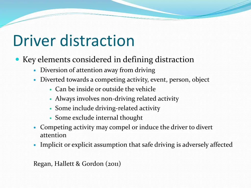 driver distraction