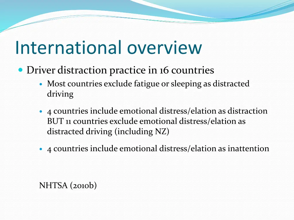 international overview