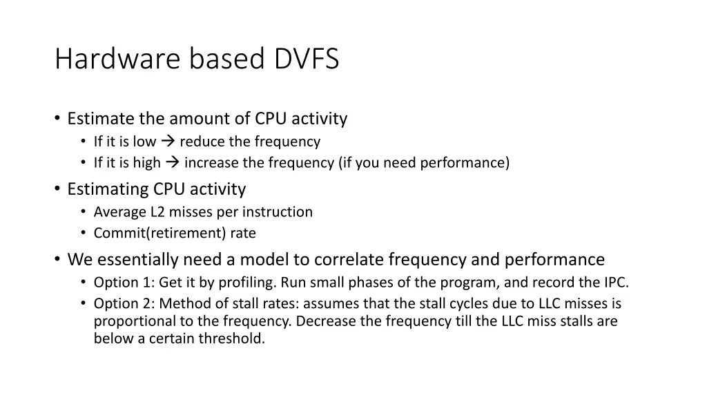 hardware based dvfs