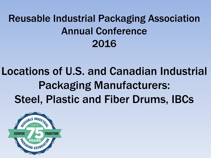 reusable industrial packaging association annual