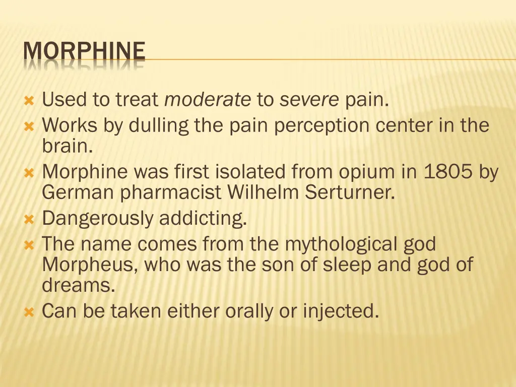 morphine