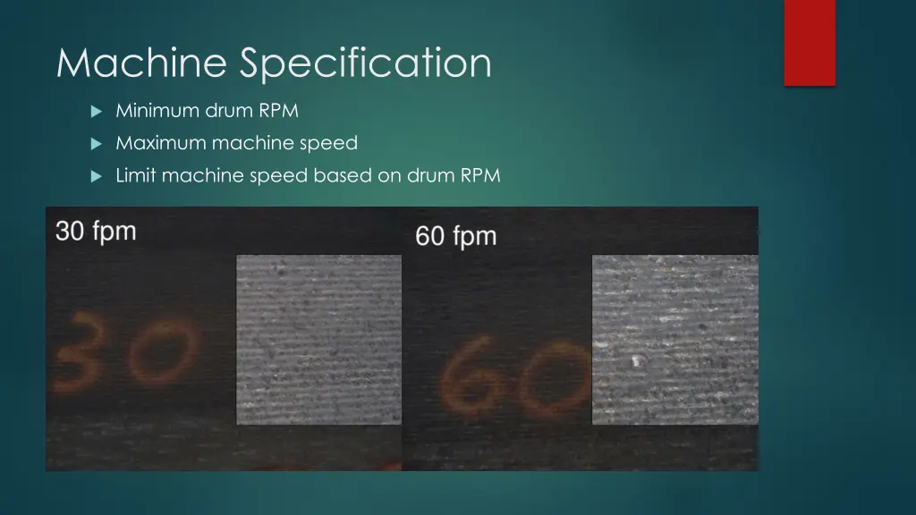 machine specification 1