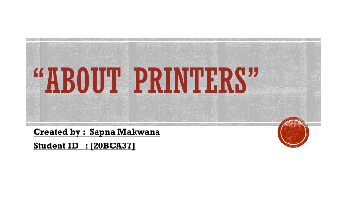 about printers