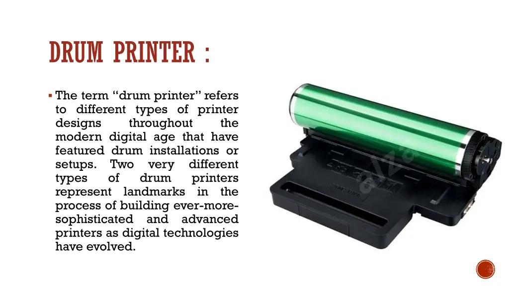 drum printer