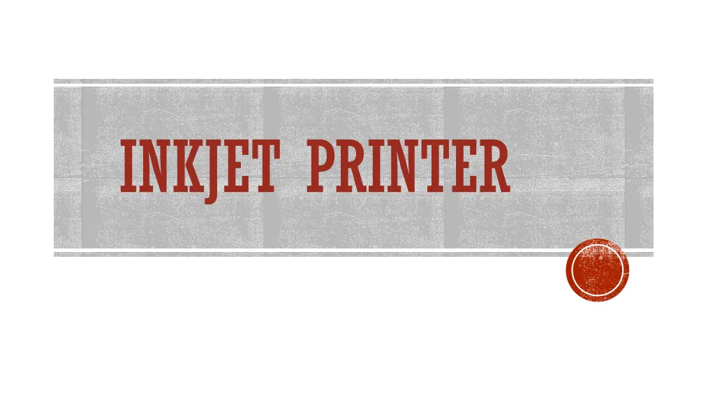 inkjet printer