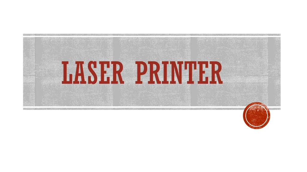 laser printer