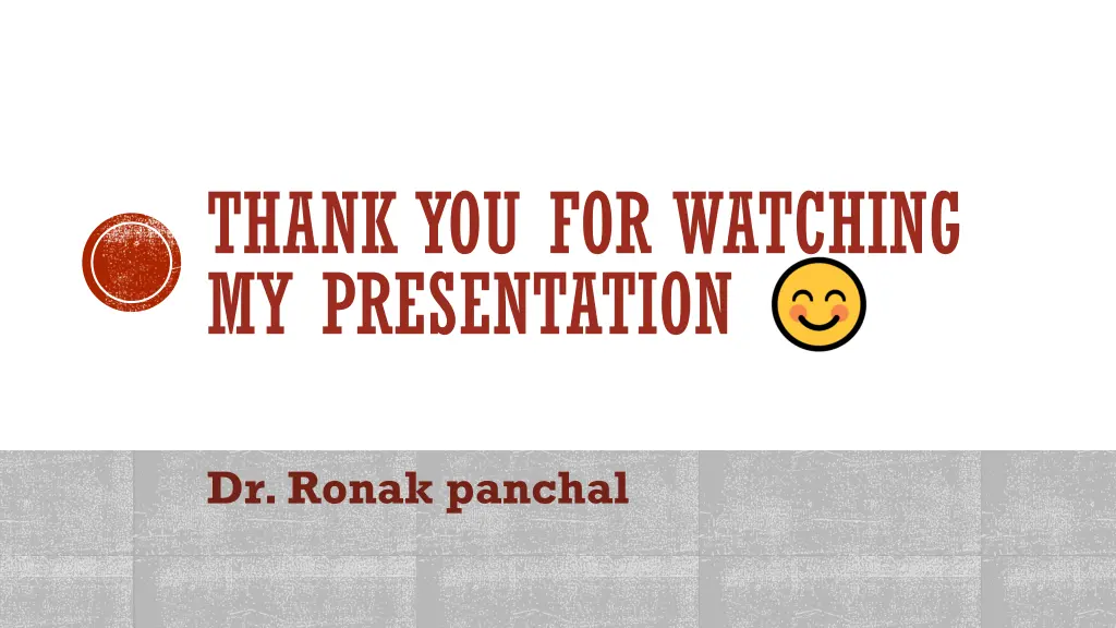 thank you for watching my presentation