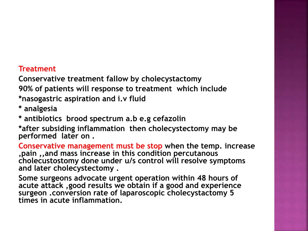 treatment conservative treatment fallow