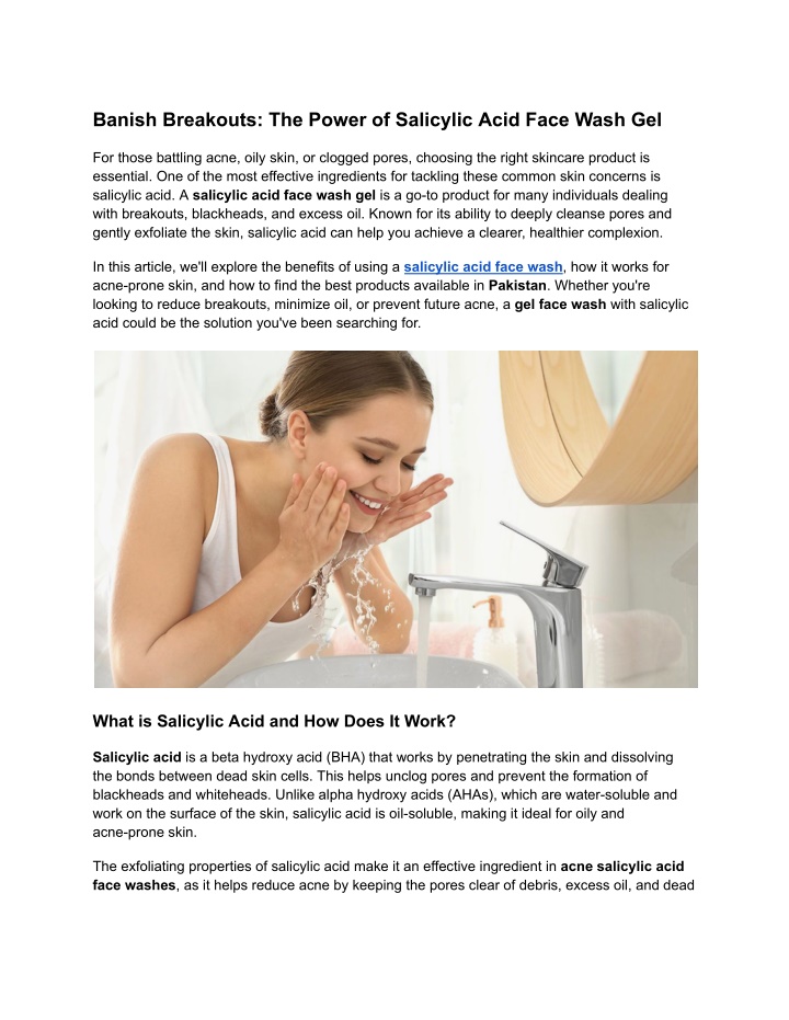 banish breakouts the power of salicylic acid face