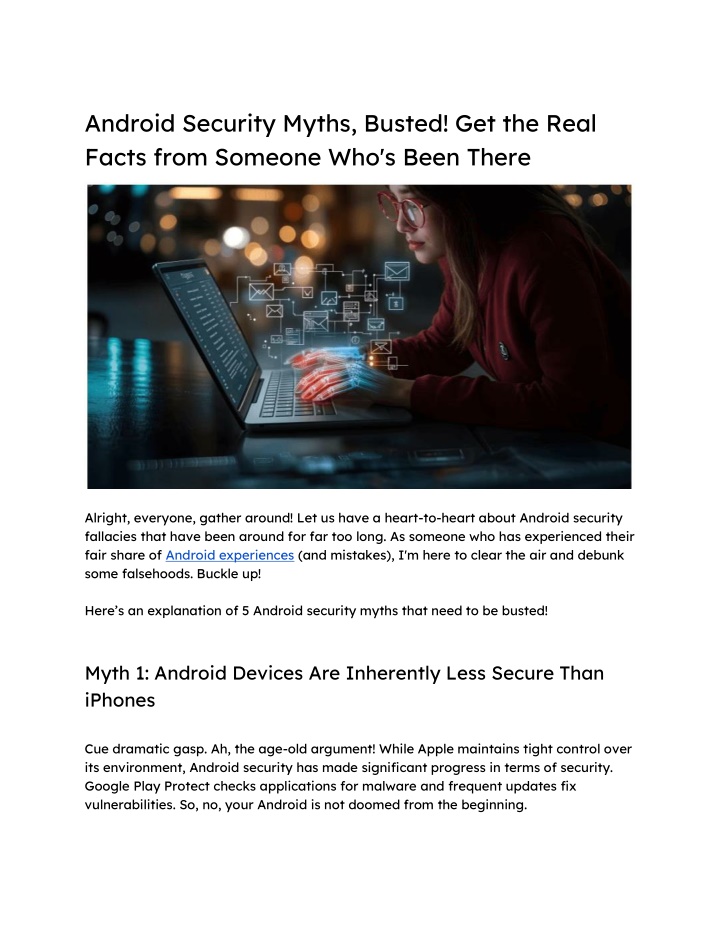 android security myths busted get the real facts