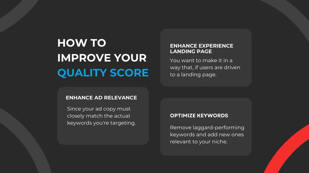 how to improve your quality score