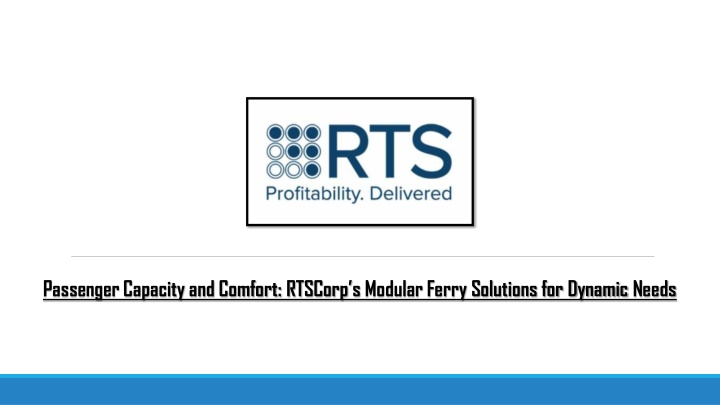 passenger capacity and comfort rtscorp s modular