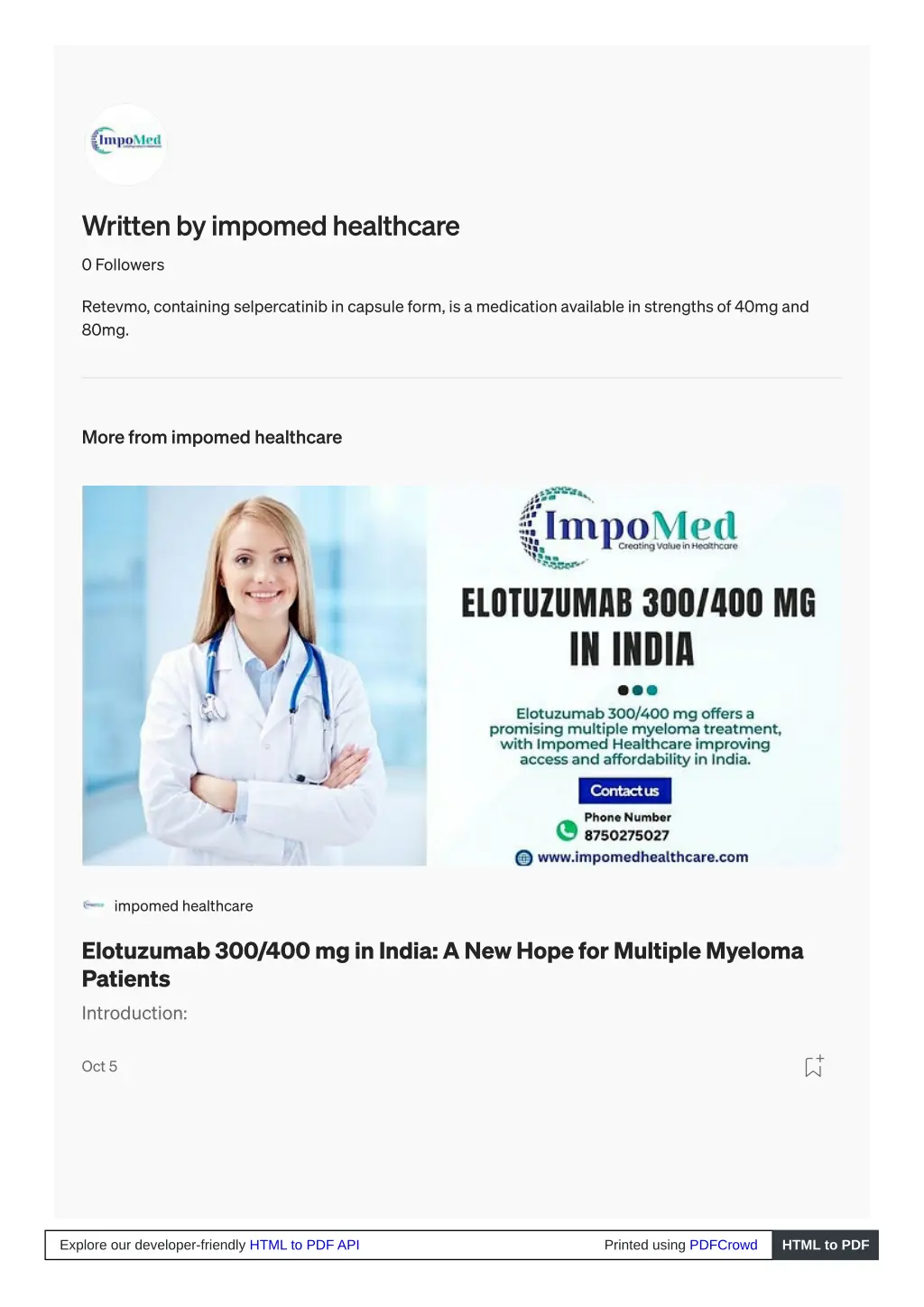 written by impomed healthcare