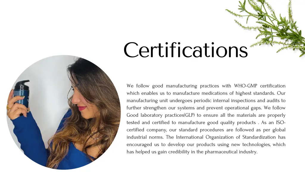 certifications