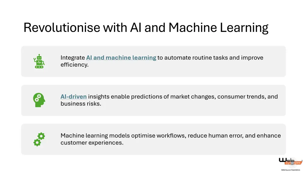 revolutionise with ai and machine learning