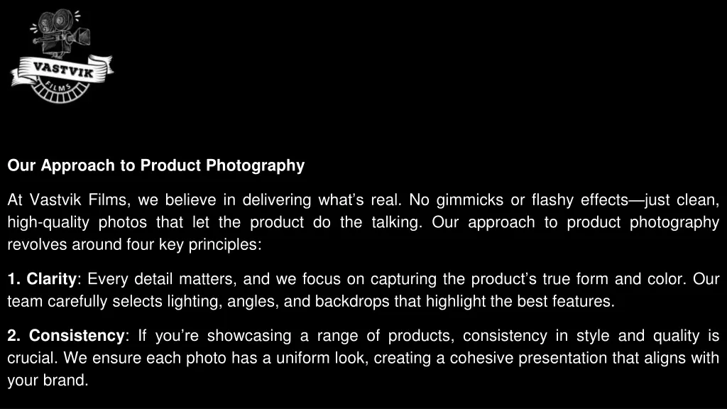 our approach to product photography