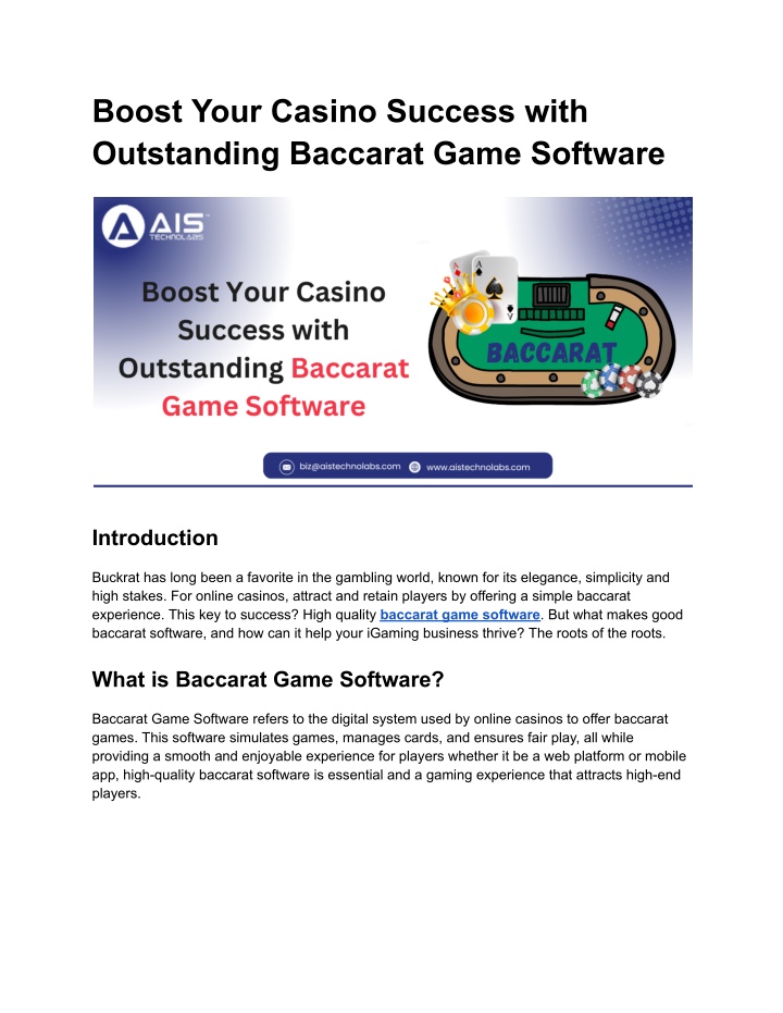 boost your casino success with outstanding