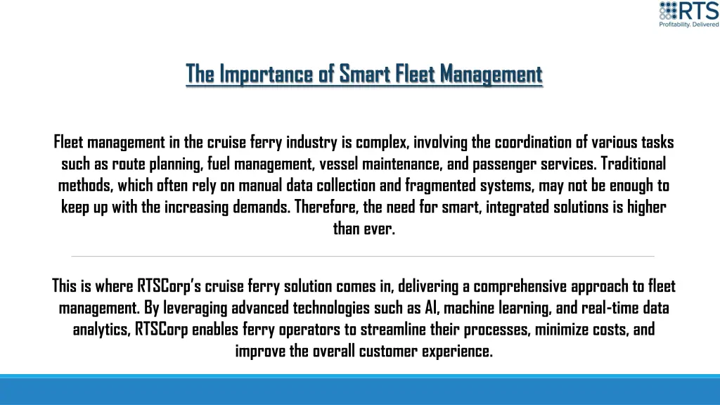 the importance of smart fleet management