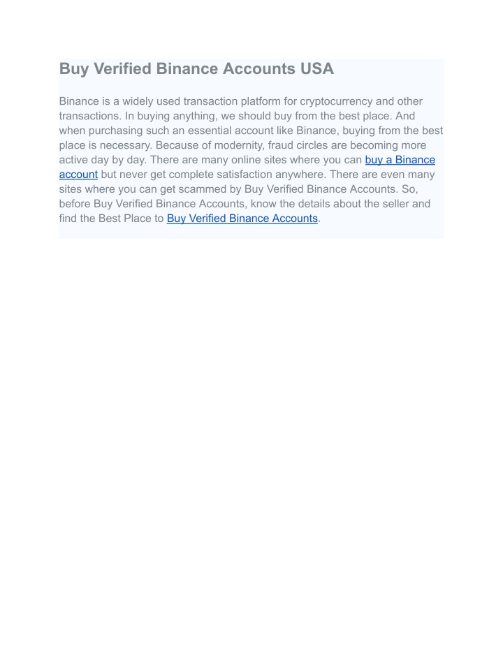 buy verified binance accounts usa
