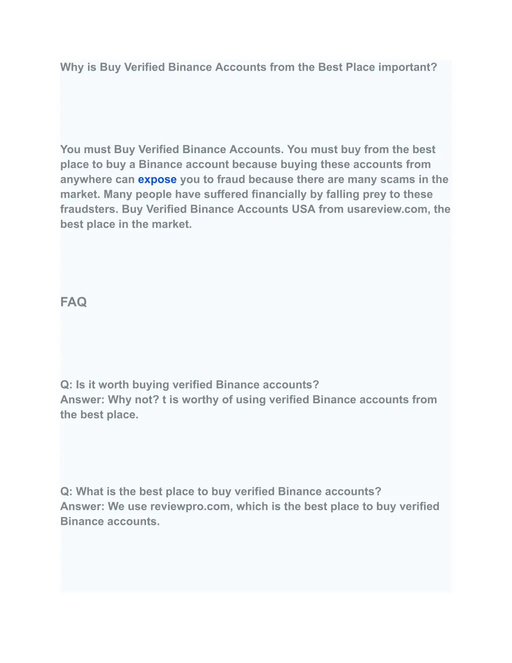 why is buy verified binance accounts from