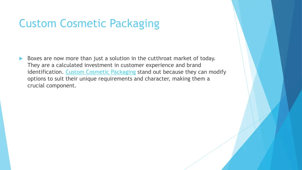 custom cosmetic packaging