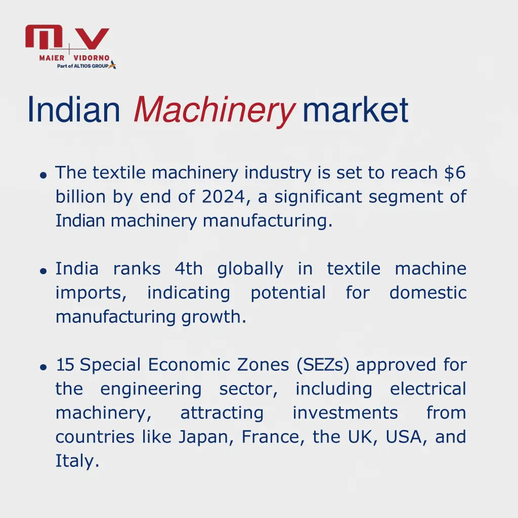 indian machinery market