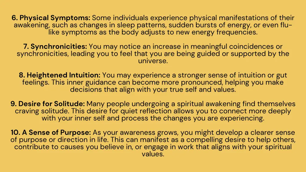 6 physical symptoms some individuals experience