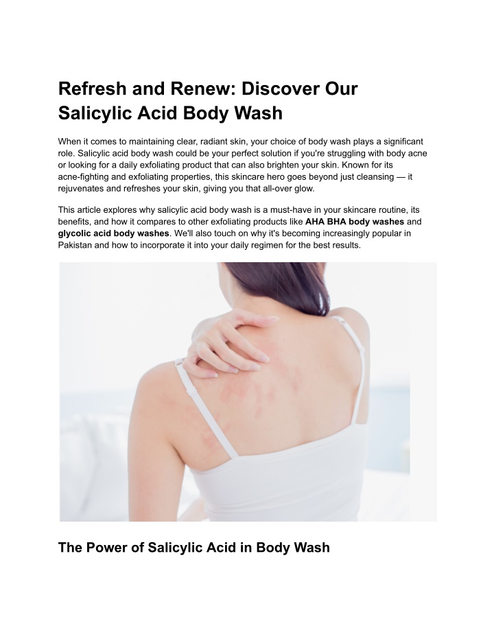 refresh and renew discover our salicylic acid