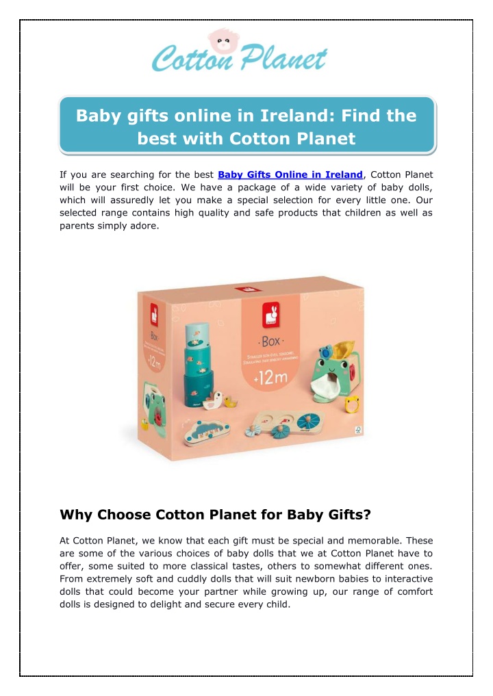 baby gifts online in ireland find the best with