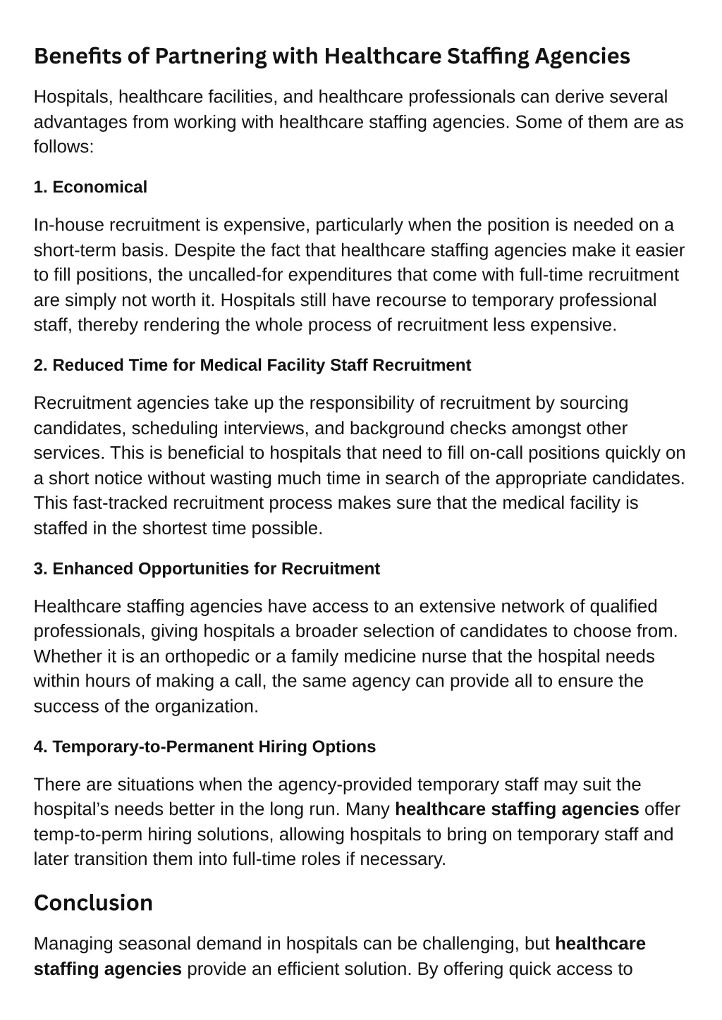 benefits of partnering with healthcare