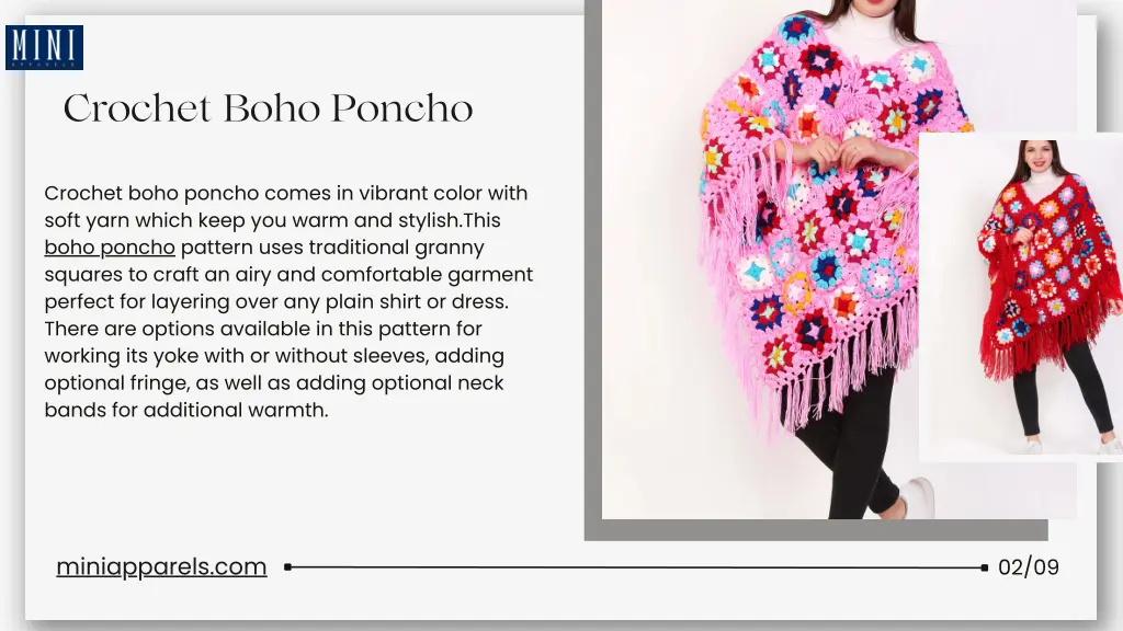 crochet boho poncho