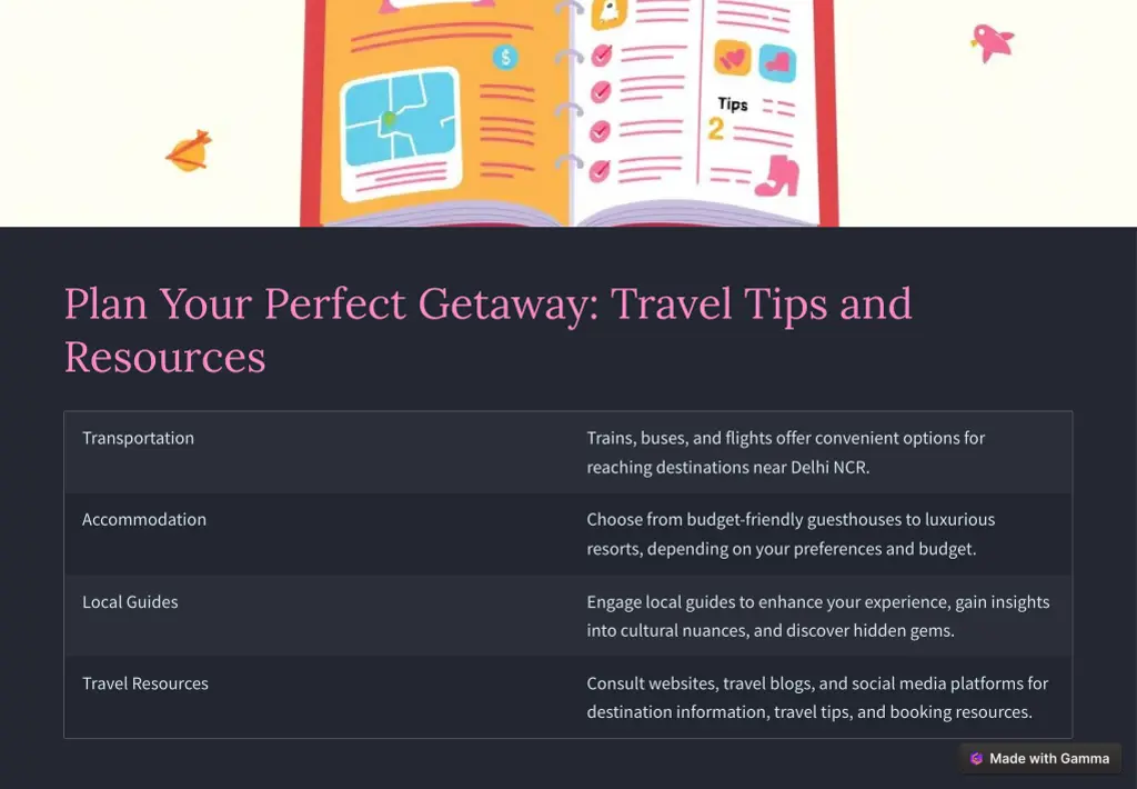 plan your perfect getaway travel tips