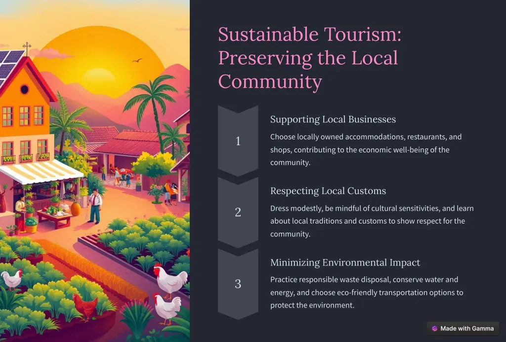 sustainable tourism preserving the local community