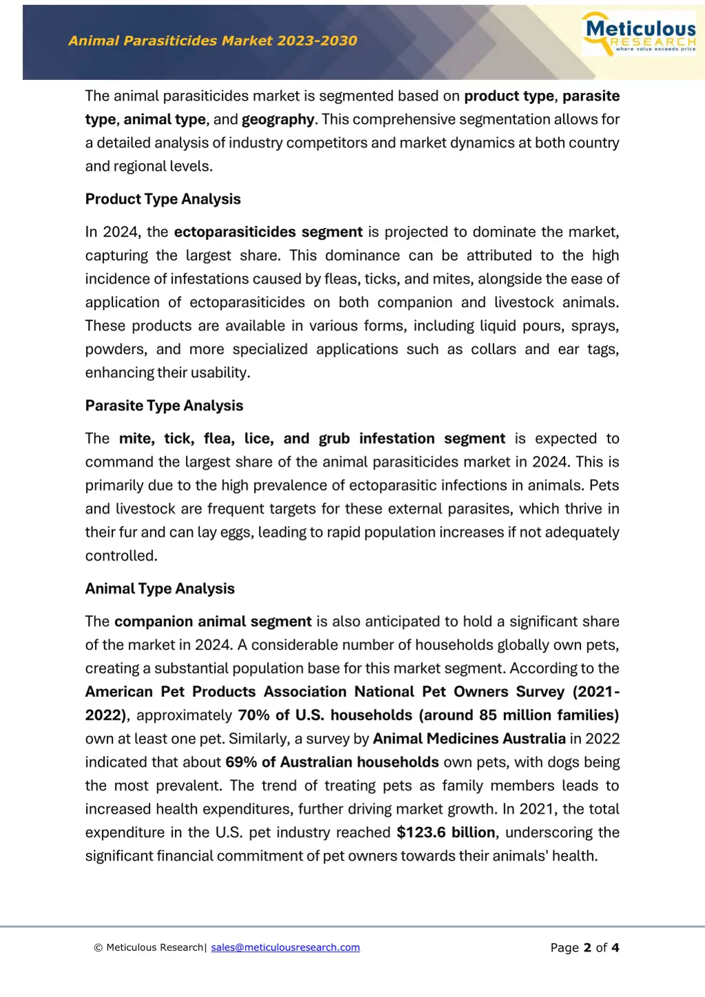 animal parasiticides market 2023 2030 1