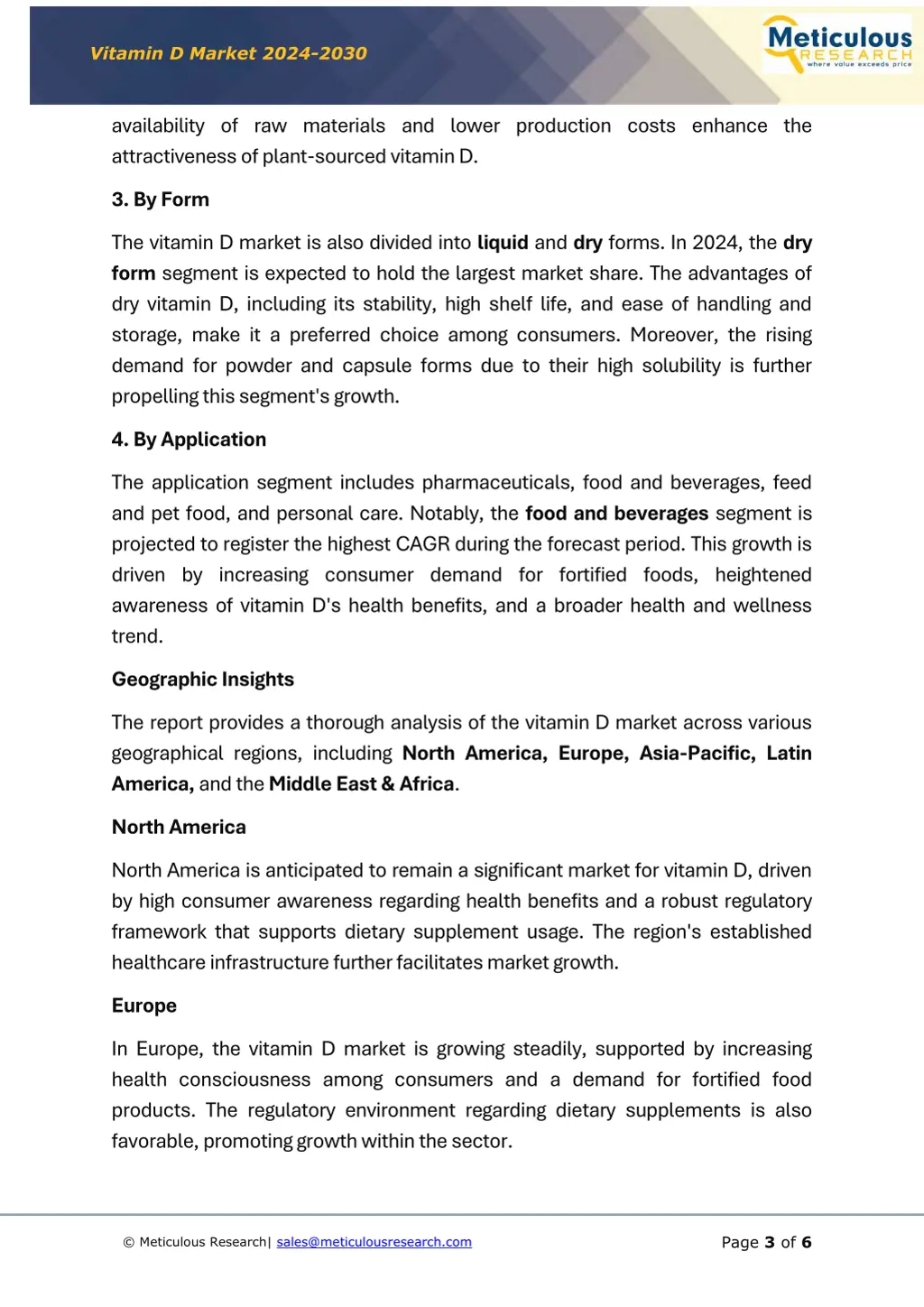 vitamin d market 2024 2030 2