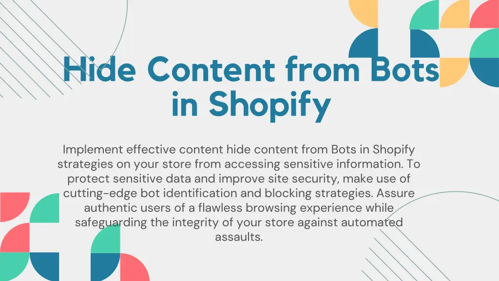 hide content from bots in shopify