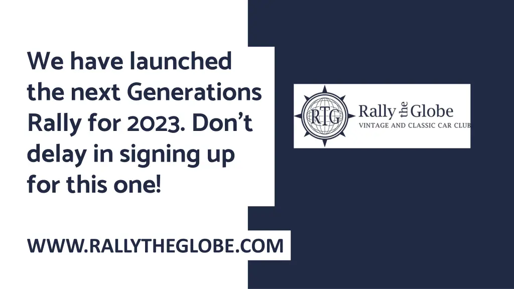 we have launched the next generations rally